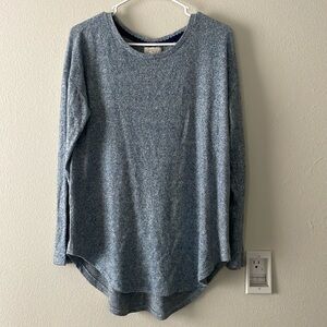 Cupid Womens Blue Soft Long Sleeve Oversized M